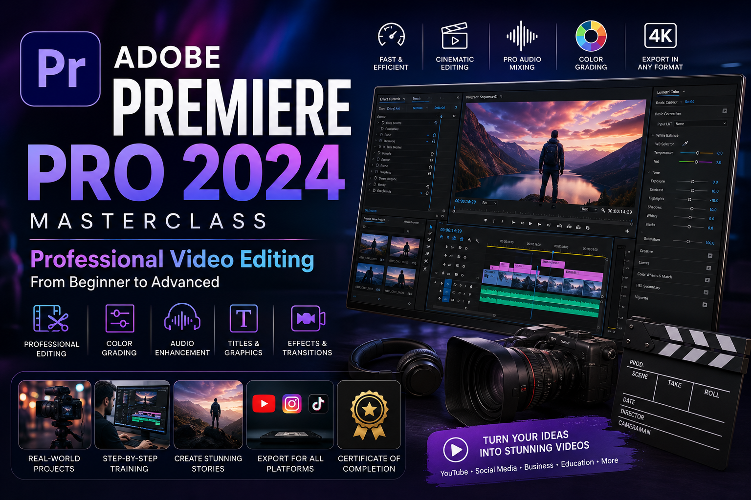 Adobe Premiere Pro 2024 Masterclass